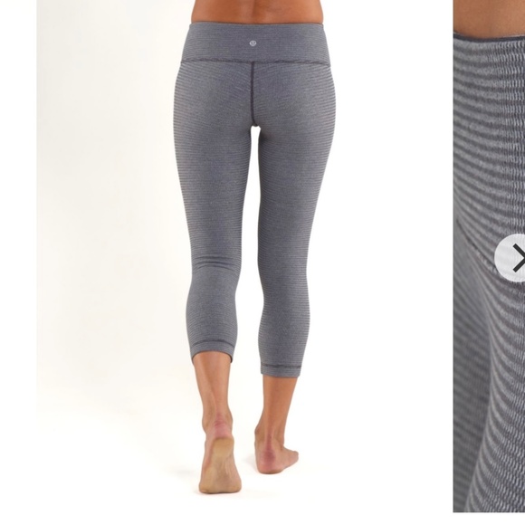 Lululemon grey high rise leggings size 4 - Picture 2 of 7